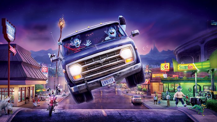 Ian and Barley Lightfoot in a van from Onward