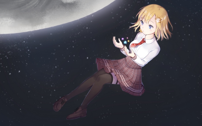 Watson Amelia in space with stars