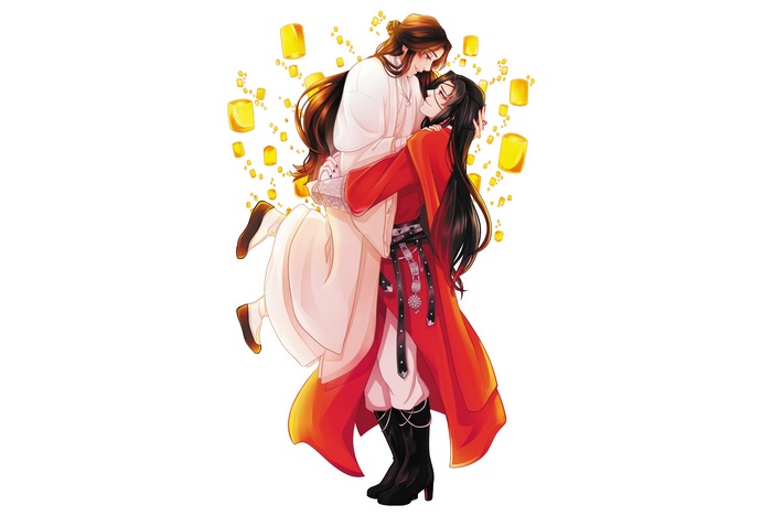 Tian Guan Ci Fu 4K: Hua Cheng and Xie Lian with Lanterns