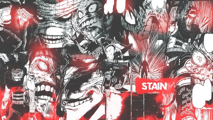 Stain from Boku No Hero Academia collage