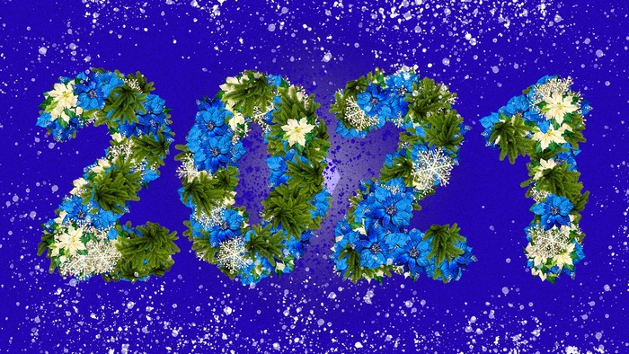 New Year 2021 floral decoration