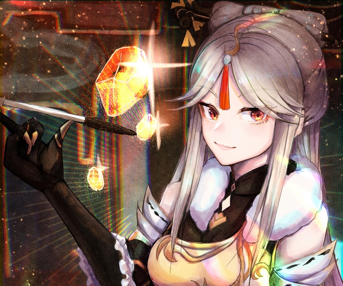 Ningguang from Genshin Impact with gems