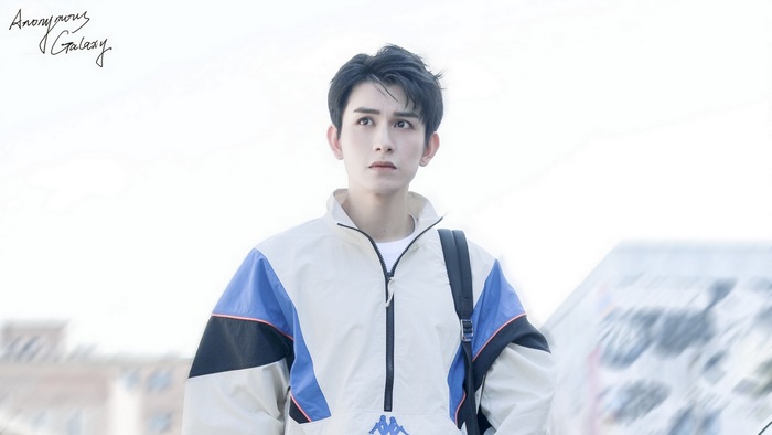 Zhu Zanjin wearing a Kappa jacket