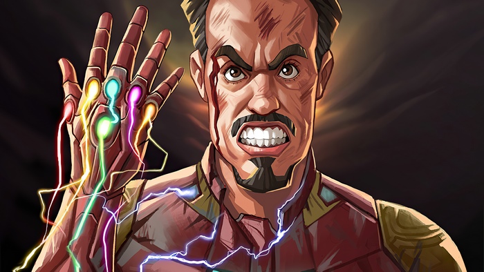 Iron Man with Infinity Gauntlet 4K