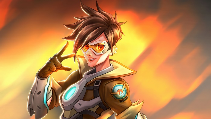 Tracer from Overwatch 4K