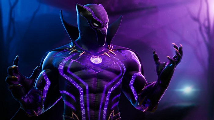 Black Panther from Marvel Comics in Fortnite 4K
