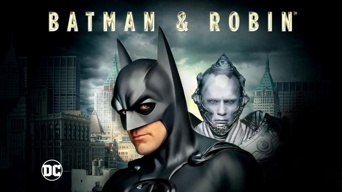 Batman & Robin movie poster with Batman and Mr. Freeze