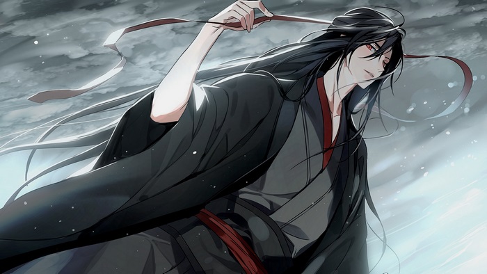 Wei Wuxian in Dramatic Winter Scene