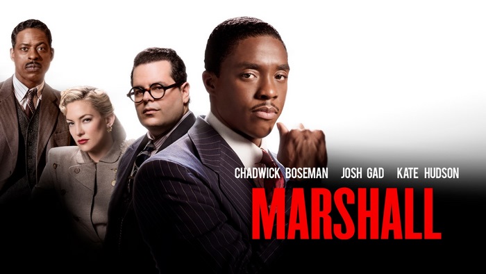 Marshall movie poster with Chadwick Boseman