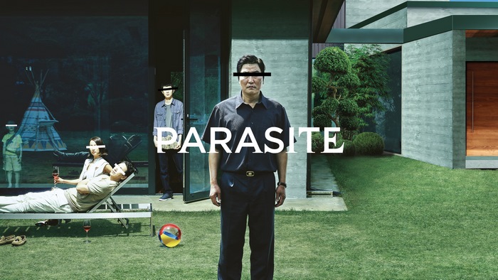 Parasite movie poster with cast