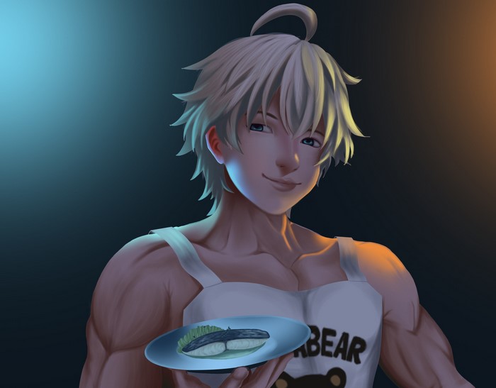 Satoshi Isshiki from Food Wars: Shokugeki No Soma