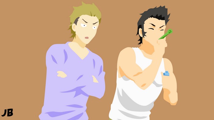 Daigo Aoki and Shōji Satō from Food Wars! Shokugeki no Soma