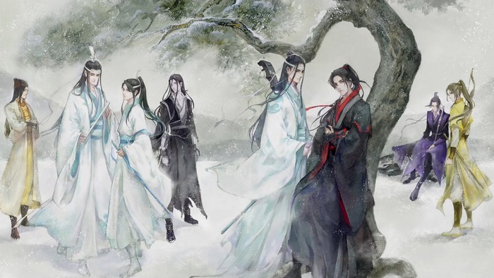 The Untamed characters in a snowy landscape