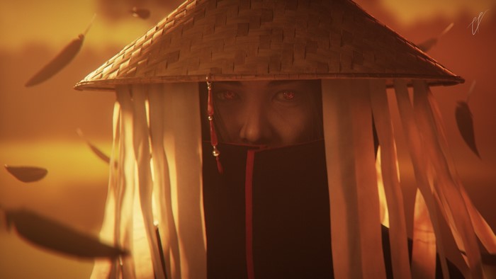 Itachi Uchiha from Naruto with Sharingan