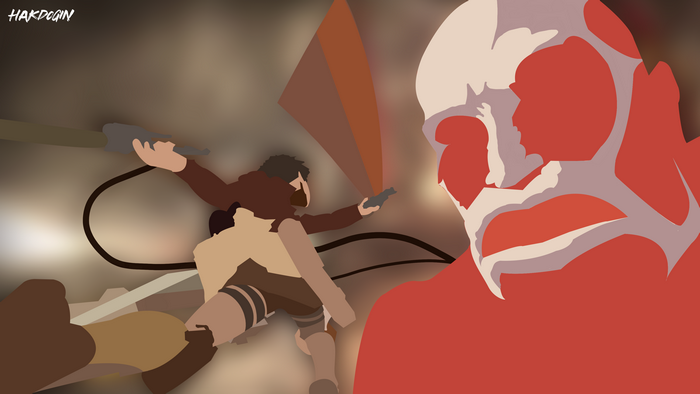 Eren Yeager from Attack on Titan vs. Colossal Titan