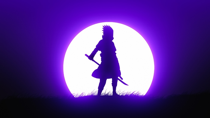 Sasuke Uchiha from Naruto Silhouette