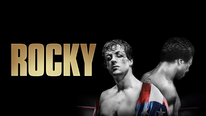 Rocky movie poster with Sylvester Stallone