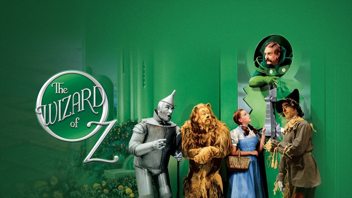 The Wizard of Oz characters with the Wizard