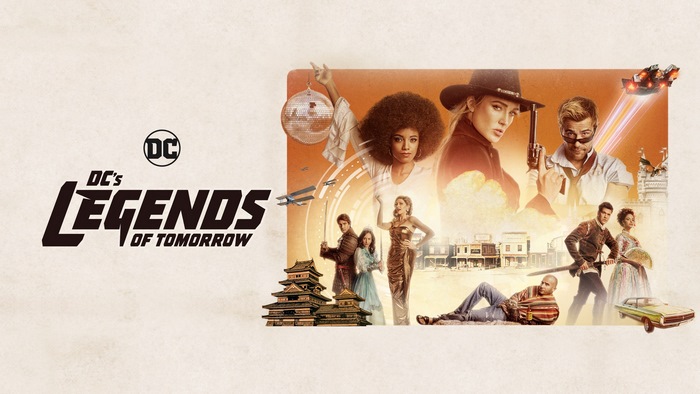 DC's Legends of Tomorrow characters in various historical settings