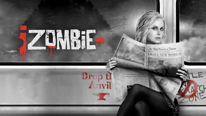 iZombie: Liv Moore reading a newspaper on a train