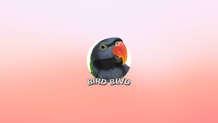 Bird Blvd Logo with Lord Derby's Parakeet