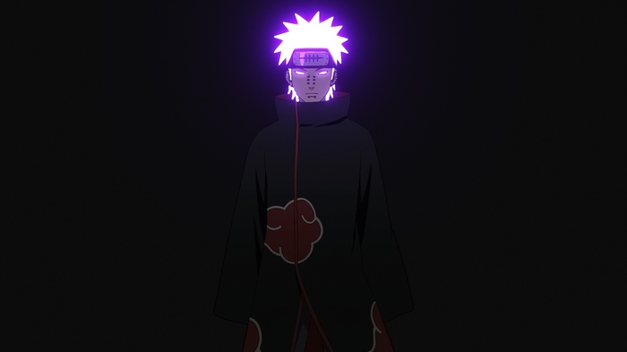 Naruto Pain Character in Dark Atmosphere