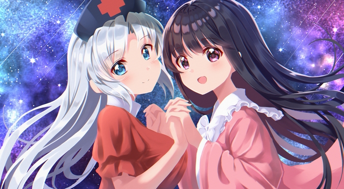 Kaguya Houraisan and Eirin Yagokoro from Touhou 4K