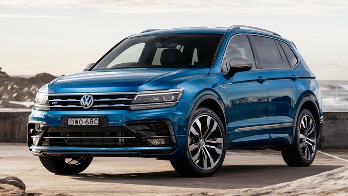 Blue 2018 Volkswagen Tiguan Allspace R-Line SUV