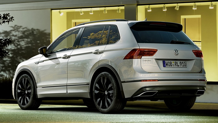 White Volkswagen Tiguan R-Line SUV