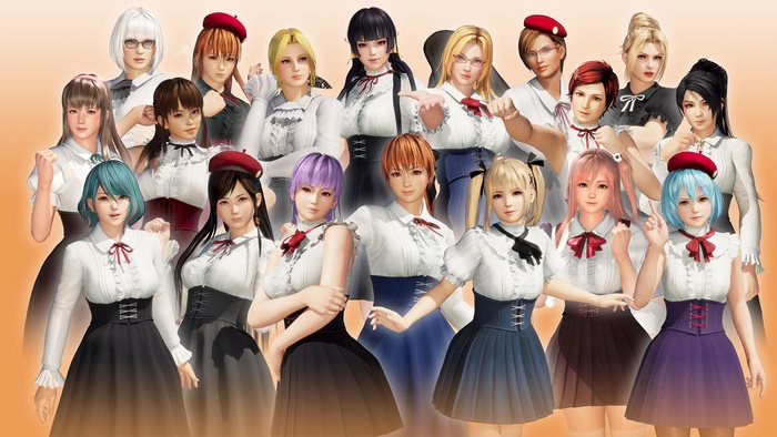 Group of female characters from Dead or Alive 6