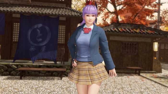 Ayane from Dead or Alive 6 in school uniform