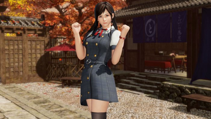 Kokoro from Dead or Alive in a Japanese village