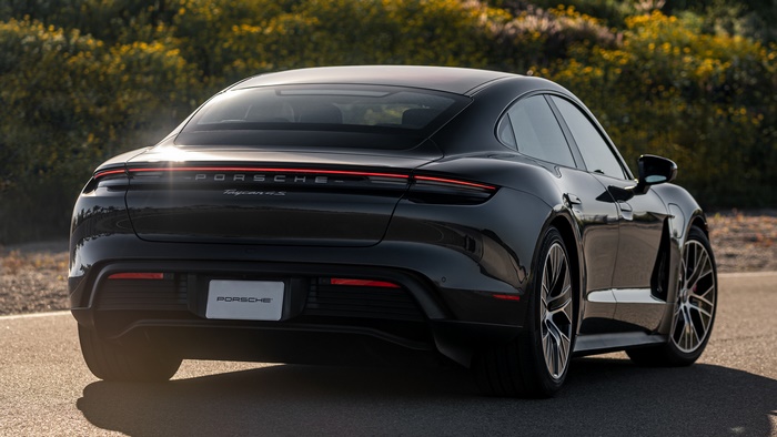 Black 2020 Porsche Taycan 4S Sedan