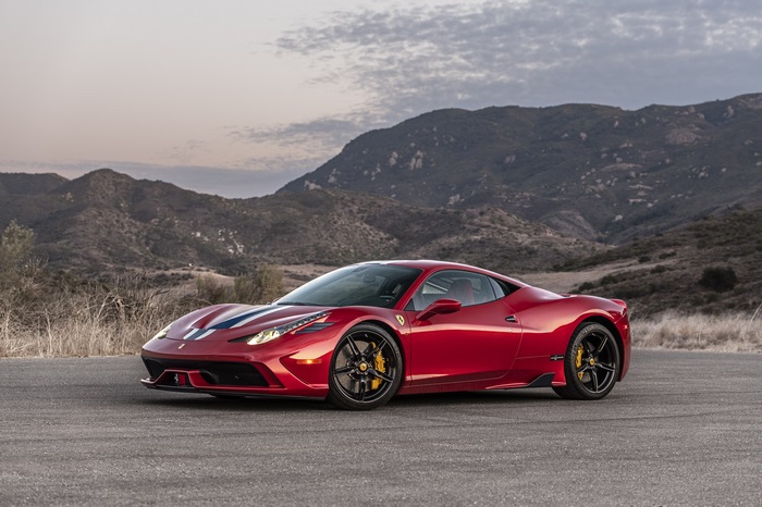 Red Ferrari 458 Speciale Sport Car