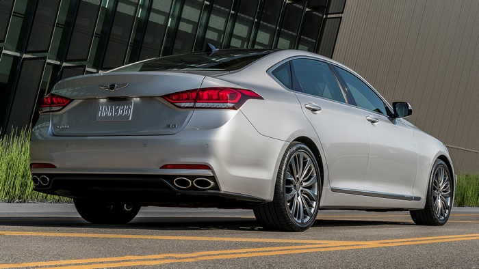 Silver 2017 Genesis G80 Luxury Sedan