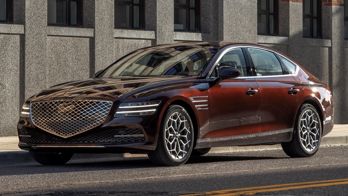 2021 Genesis G80 Bordeaux Luxury Sedan