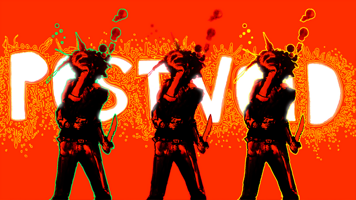 POSTVOID characters with knives