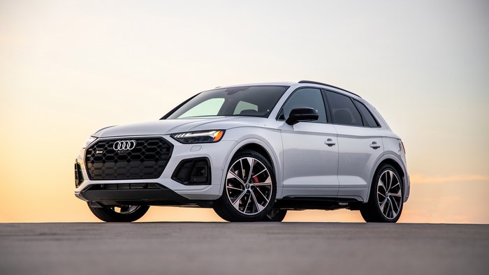 White Audi SQ5 SUV