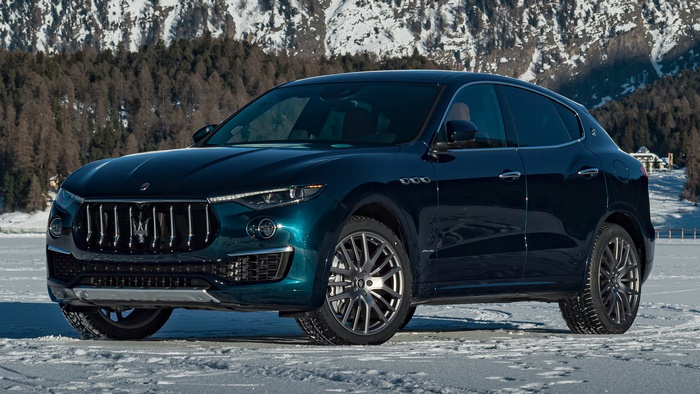 2020 Maserati Levante GranLusso Royale SUV in snow