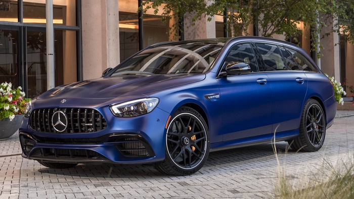 2021 Mercedes-AMG E 63 S Wagon in Blue
