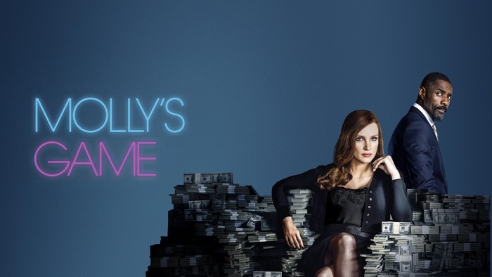 Molly's Game starring Jessica Chastain and Idris Elba