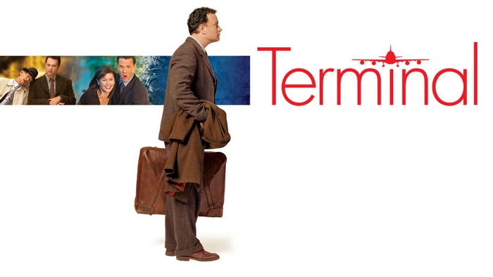 The Terminal movie poster with Tom Hanks