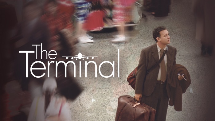 The Terminal movie poster with Tom Hanks