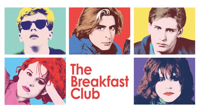 The Breakfast Club movie poster with characters