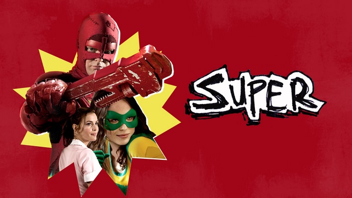 Super movie poster with Rainn Wilson, Ellen Page, Liv Tyler