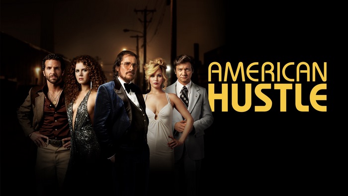 American Hustle movie poster with cast