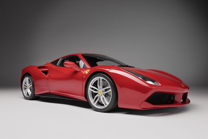 Red Ferrari 488 GTB 4K