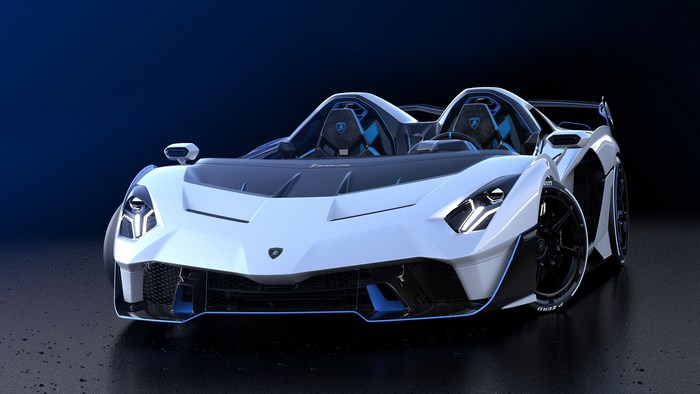 Lamborghini SC20 4K White Sport Car