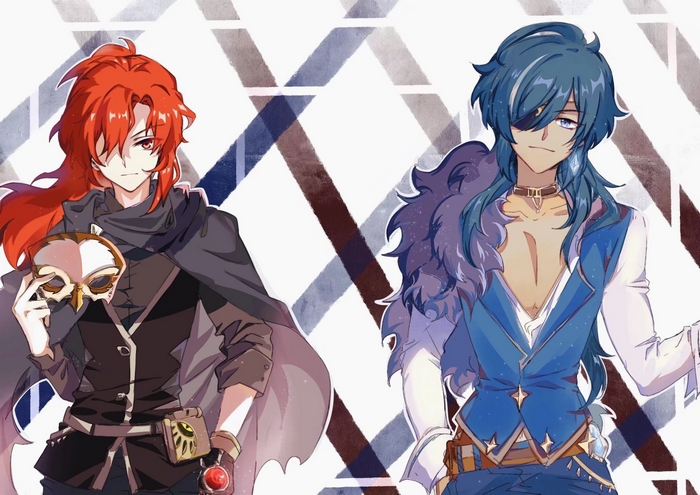 Diluc and Kaeya from Genshin Impact
