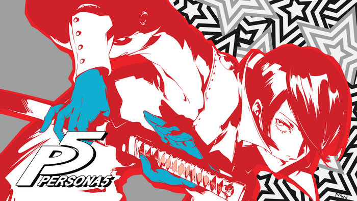 Persona 5 character with sword